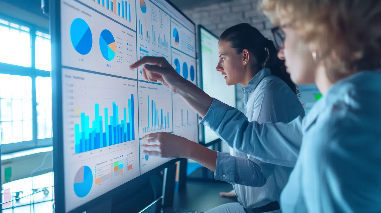 Analyzing data from digital dashboards and charts