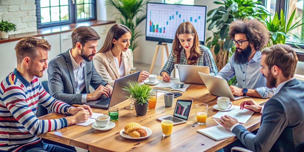 Le travail en équipe dans une entreprise