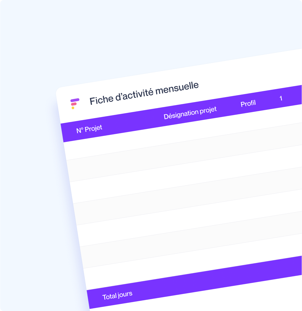 Modèle de Compte Rendu d’Activité (CRA)