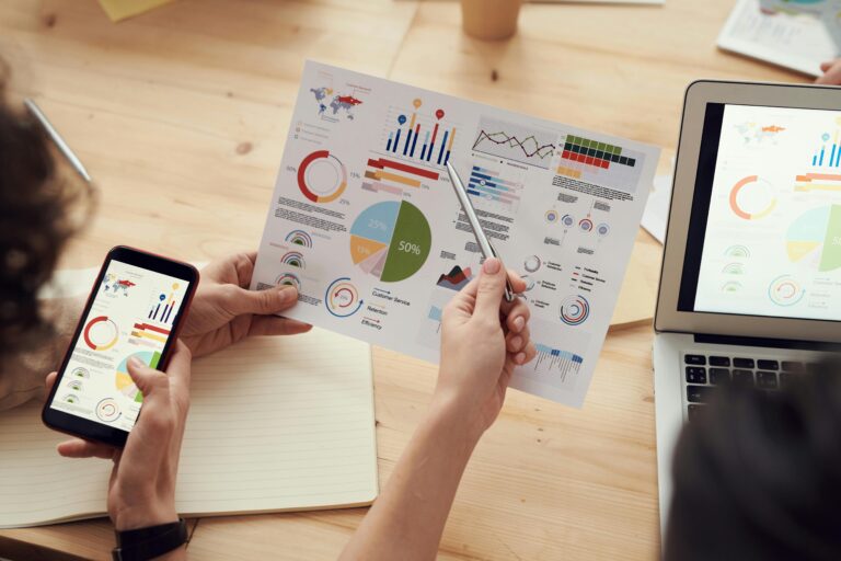 Illustration of the process of tracking and managing project costs