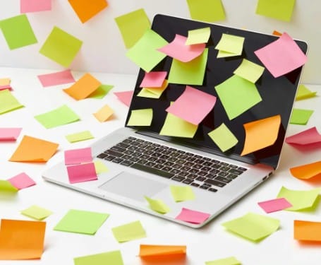 Illustration of chaotic project management overwhelm