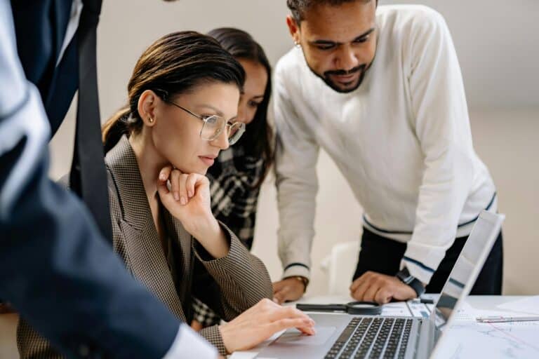 People working on a specific project
