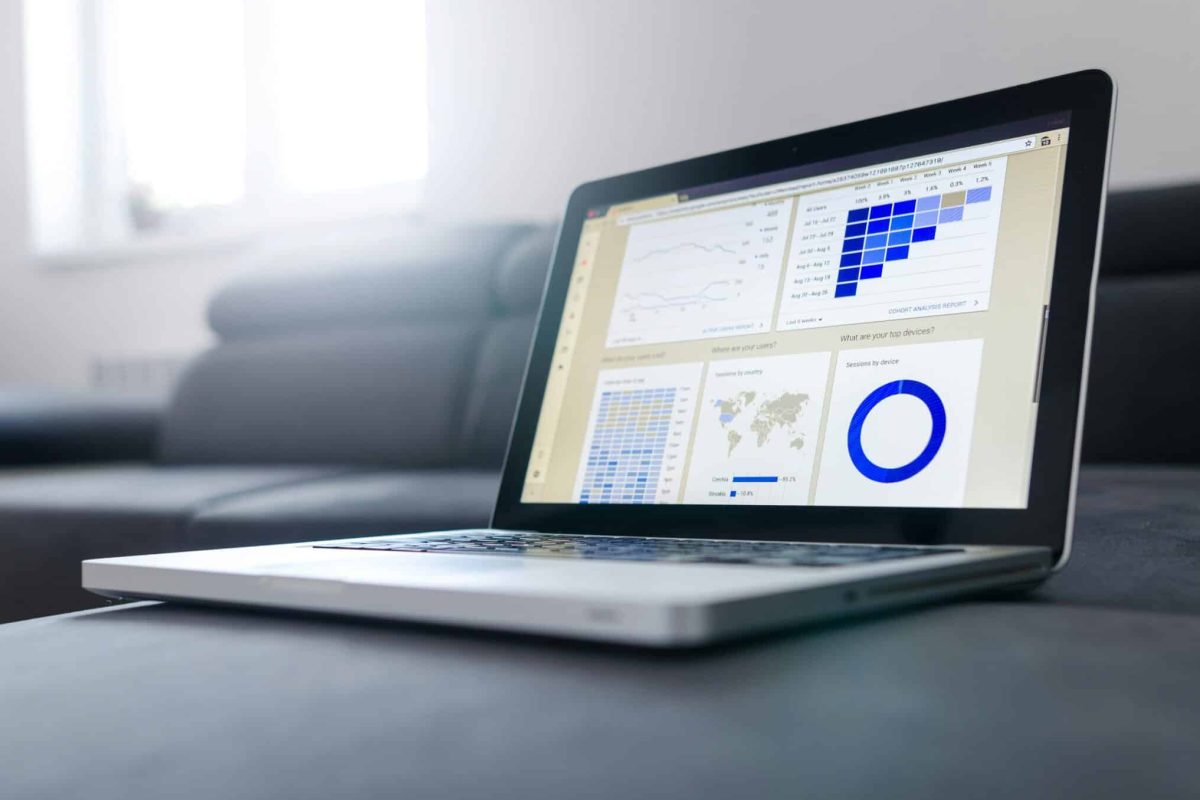 Smart dashboard interface showing live business insights