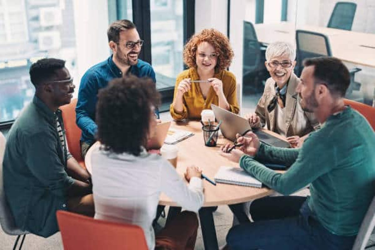 Colleagues in a meeting