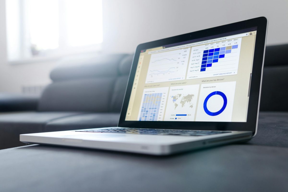 Una dashboard dettagliata di analisi di marketing con grafici
