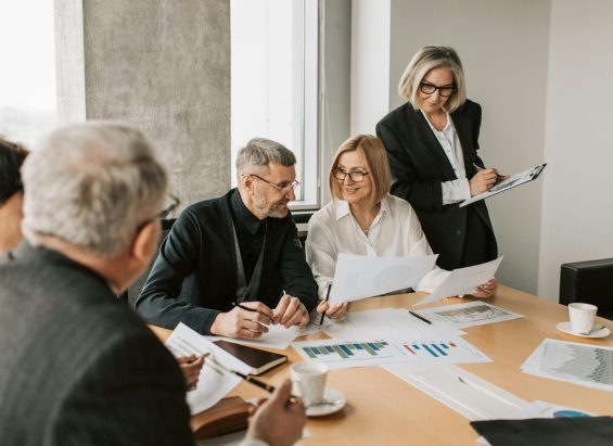 A Meeting Between Leaders and Project Managers